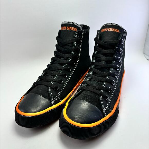 HARLEY DAVIDSON “Nathans” Leather Casual Shoes Men’s Size 8 - Picture 9 of 12